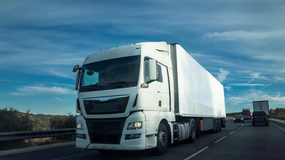 White truck in a highway - CGH Injury Lawyers