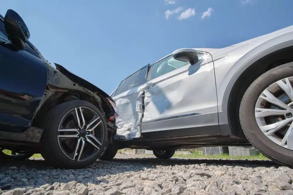 Damaged cars colliding - CGH Injury Lawyers